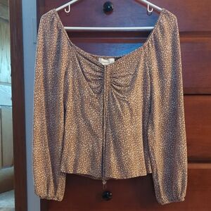 URBAN Romantics Brown Floral Blouse